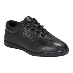 Easy Spirit Women's AP Lightweight Leather Walking Sneakers Black Size 6